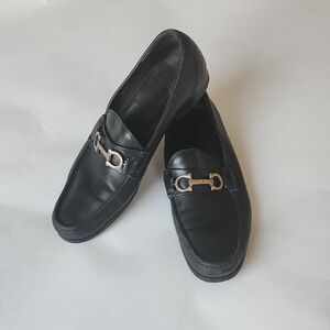 Ferragamo 11 Men's Black penny Loafers